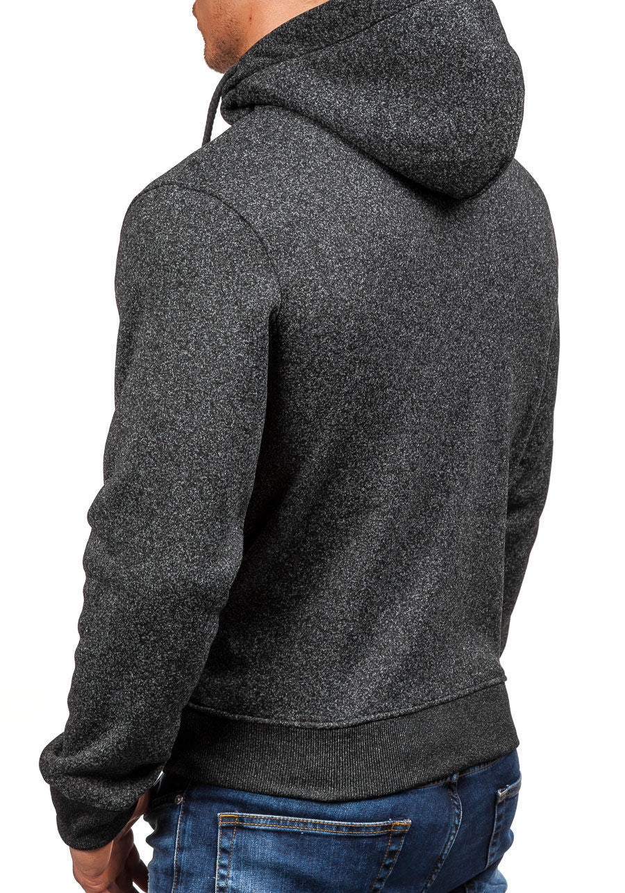 Veste à capuche pour hommes avec fermeture éclair moderne et poches latérales pratiques Chic und Stil