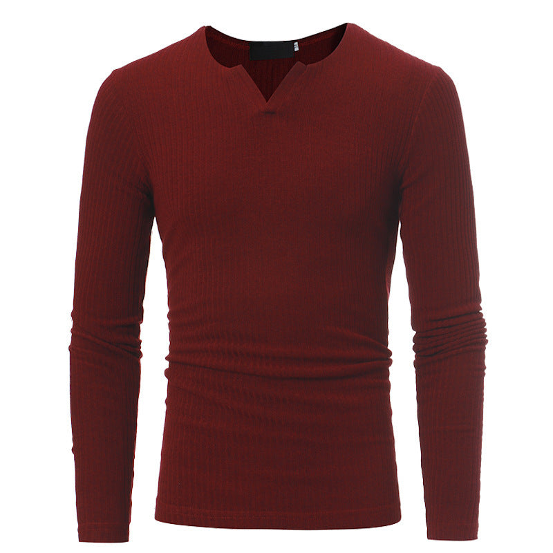 T-shirt à manches longues pour hommes en design moderne en tricot fin Chic und Stil
