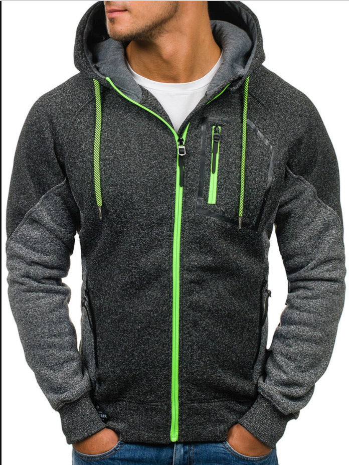 Homme Veste de sport de haute qualité avec fermeture éclair moderne et poches pratiques Chic und Stil