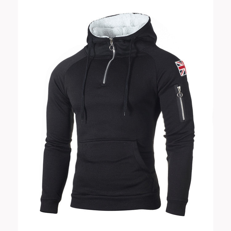 Sweat à capuche pour hommes avec fermeture éclair pratique et intérieur en matériau doux Chic und Stil