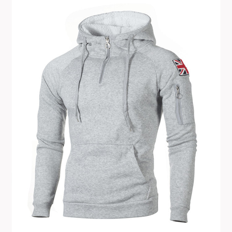 Sweat à capuche pour hommes avec fermeture éclair pratique et intérieur en matériau doux Chic und Stil