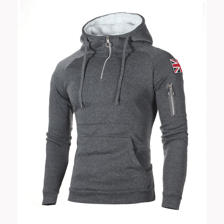 Sweat à capuche pour hommes avec fermeture éclair pratique et intérieur en matériau doux Chic und Stil
