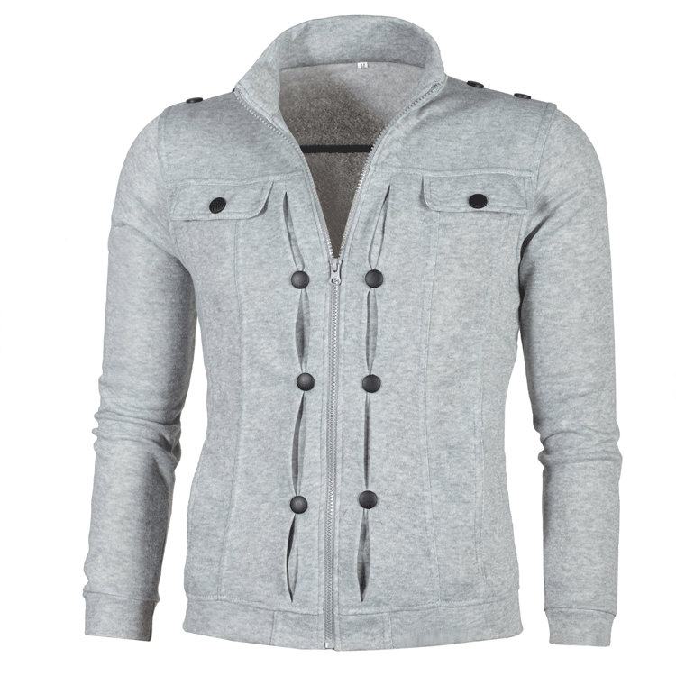 Veste de sweat d'hiver pour femmes avec des détails de bouton stylés Chic und Stil