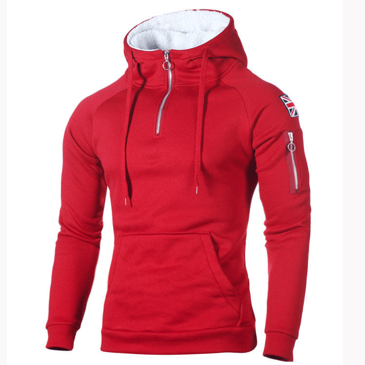 Sweat à capuche pour hommes avec fermeture éclair pratique et intérieur en matériau doux Chic und Stil