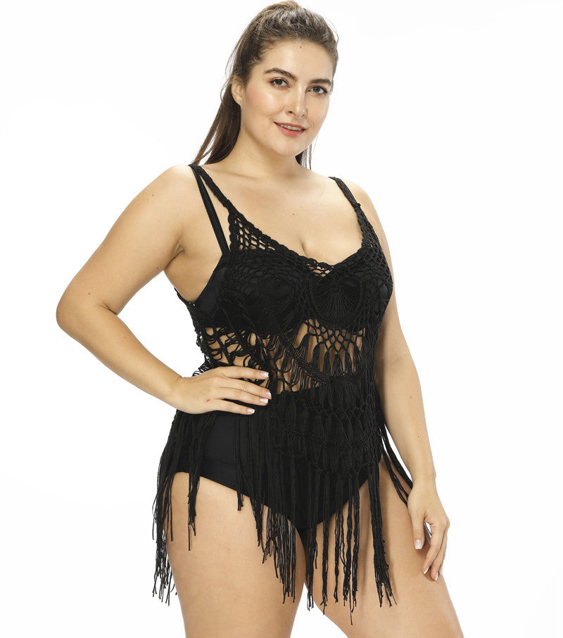 Dames Bohème Crochet Tunique de Plage Chic und Stil