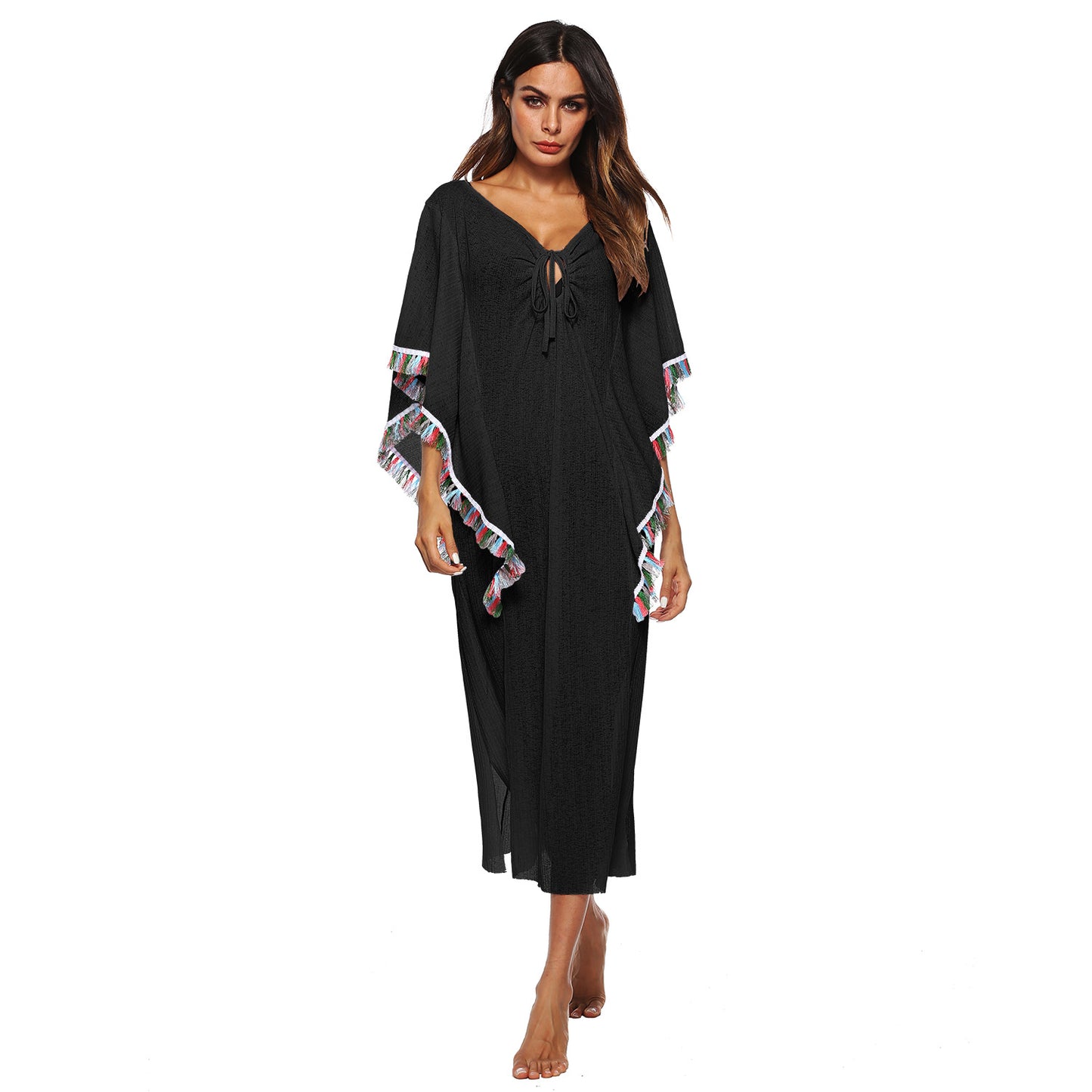 Poncho léger à franges pour femmes Chic und Stil