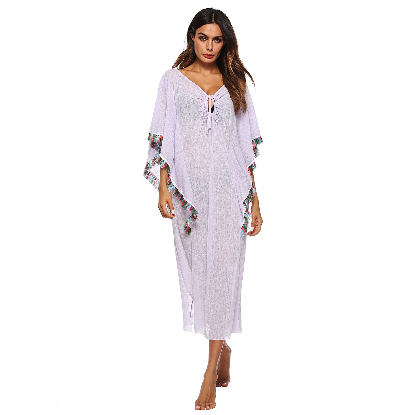 Poncho léger à franges pour femmes Chic und Stil
