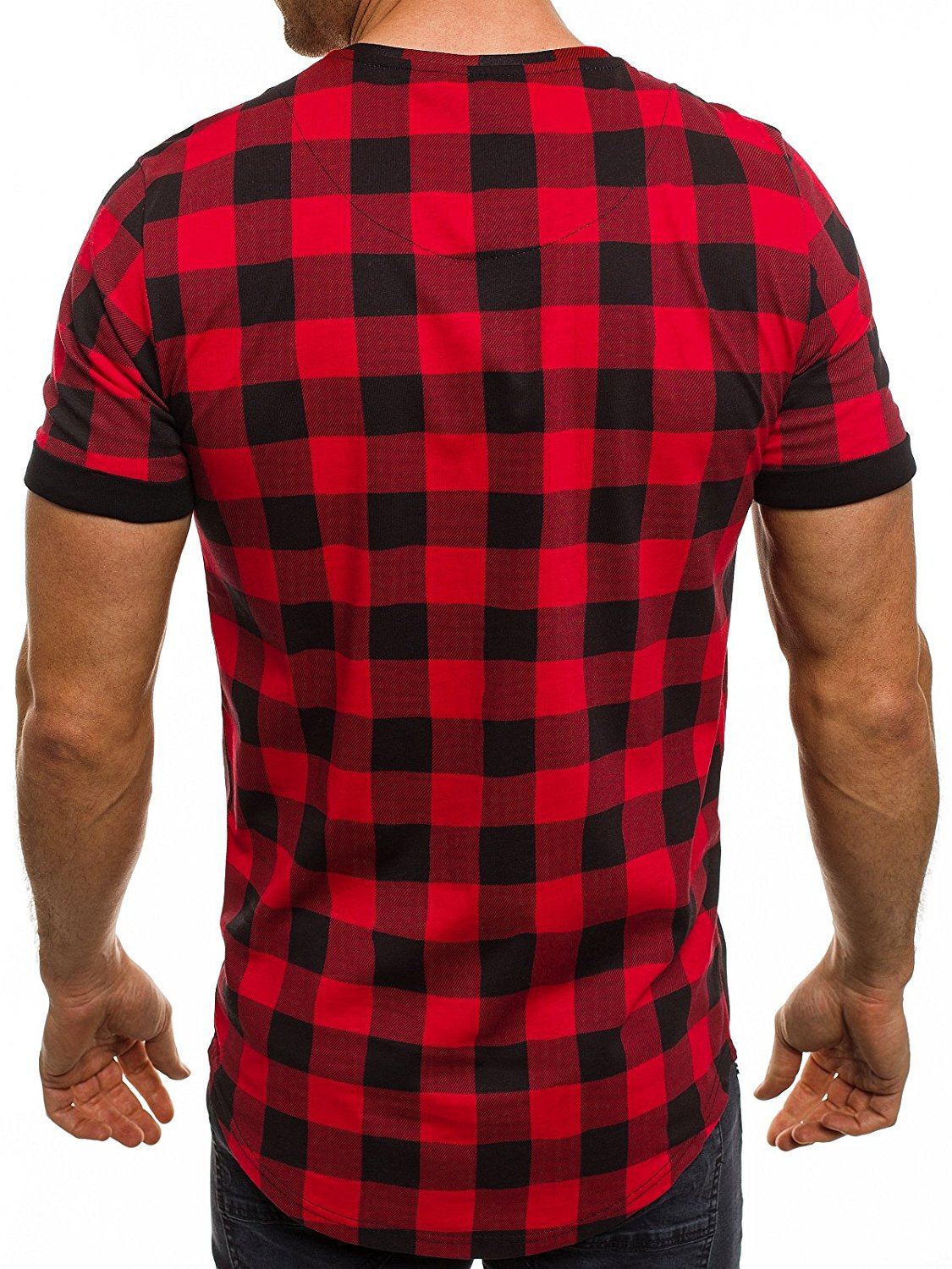 Hommes T-shirt à motif carrelé moderne Chic und Stil