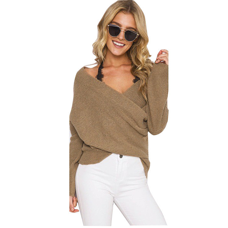 Pull-over tricot décolleté pour femmes avec coupe décontractée et structure côtelée Chic und Stil