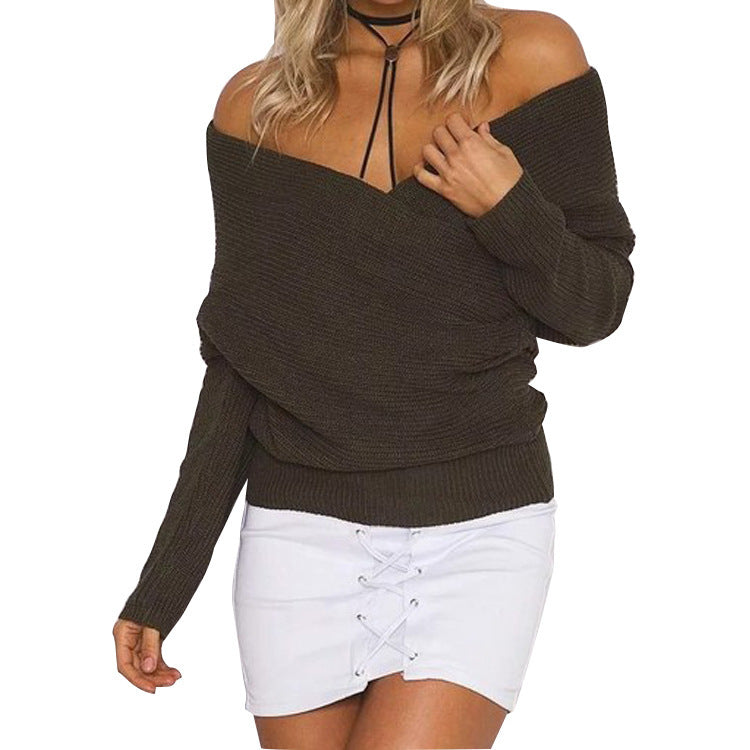 Pull-over tricot décolleté pour femmes avec coupe décontractée et structure côtelée Chic und Stil