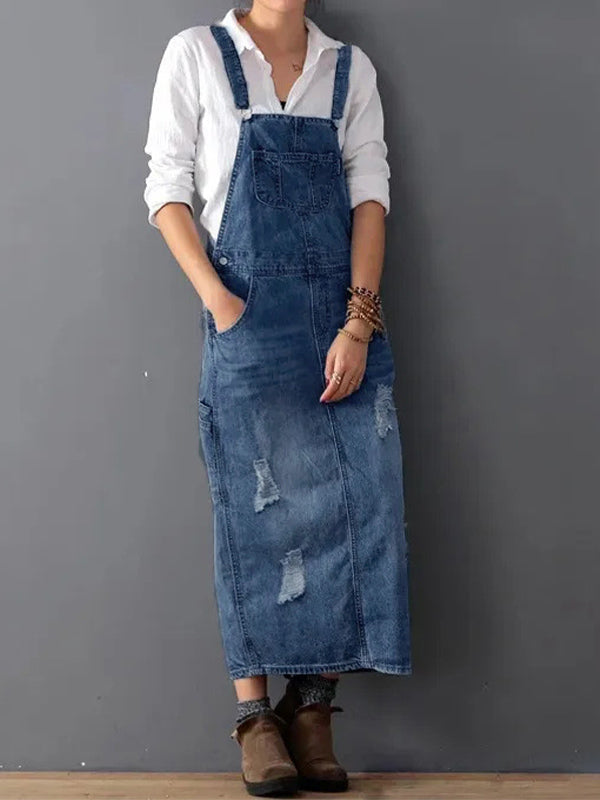 Chic und Stil | Casual Denim Overall Dress