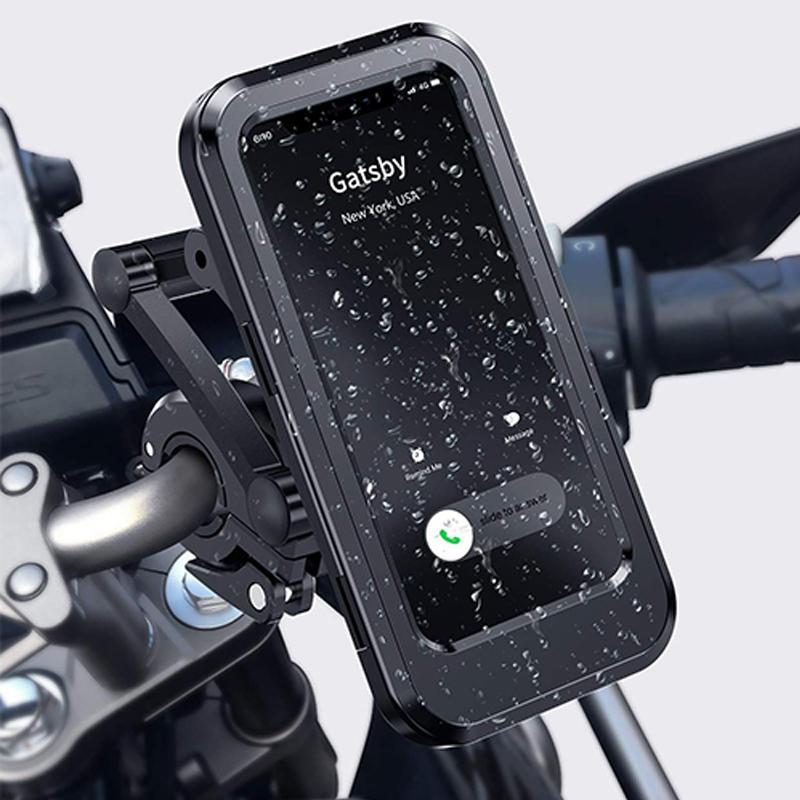 Chic and Style | 15W Waterproof Power Bank Holder for Bicycle Handlebar