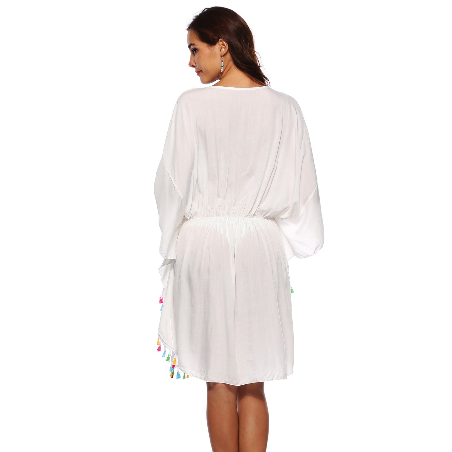 Robe de plage Boho surdimensionnée brodée Chic und Stil
