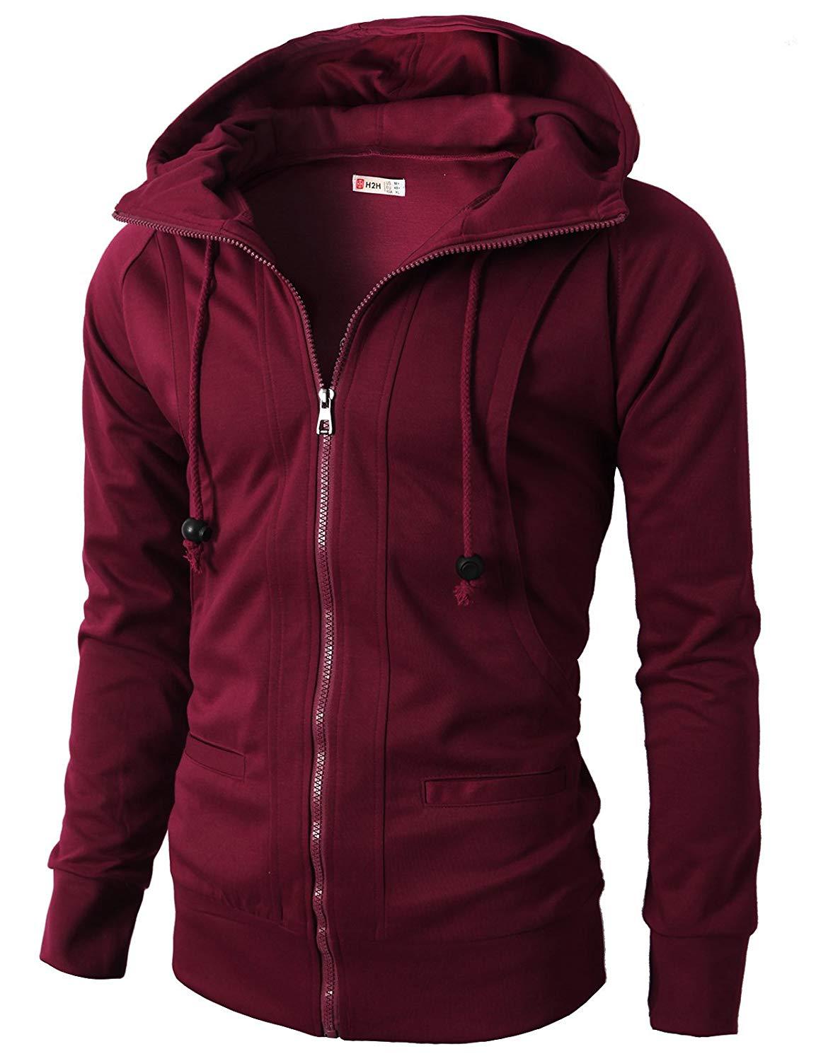 Veste hoodie zippée sportive pour hommes avec poches fonctionnelles et finition élastique Chic und Stil