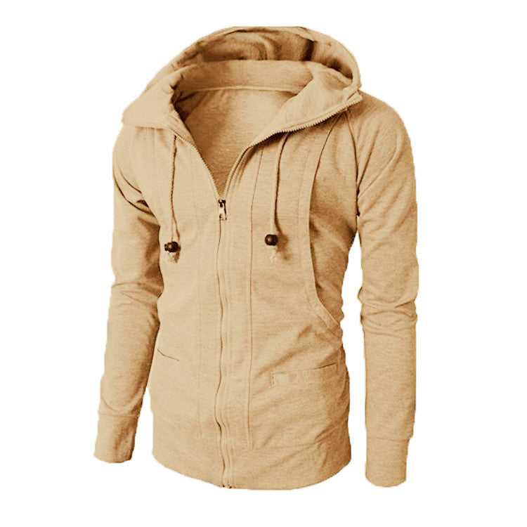 Veste hoodie zippée sportive pour hommes avec poches fonctionnelles et finition élastique Chic und Stil