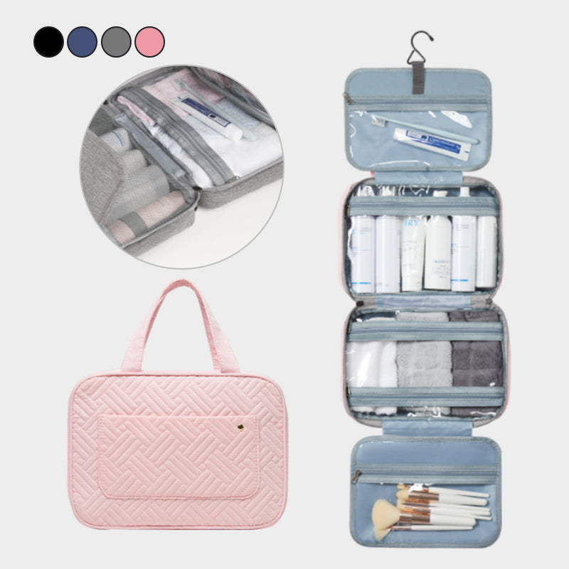 Chic and Style | Perfect for Travel - Women's Toiletry Bag with Hanging Hook