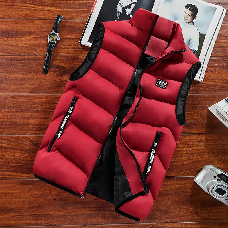 Chic und Stil | West Padded Loose Fit High Collar Water Repellent Zipper Pockets