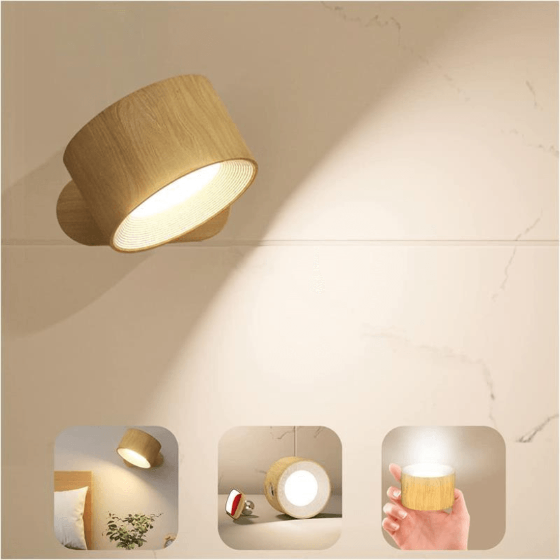 Chic and Stil | 360° rechargeable wireless wall lamp