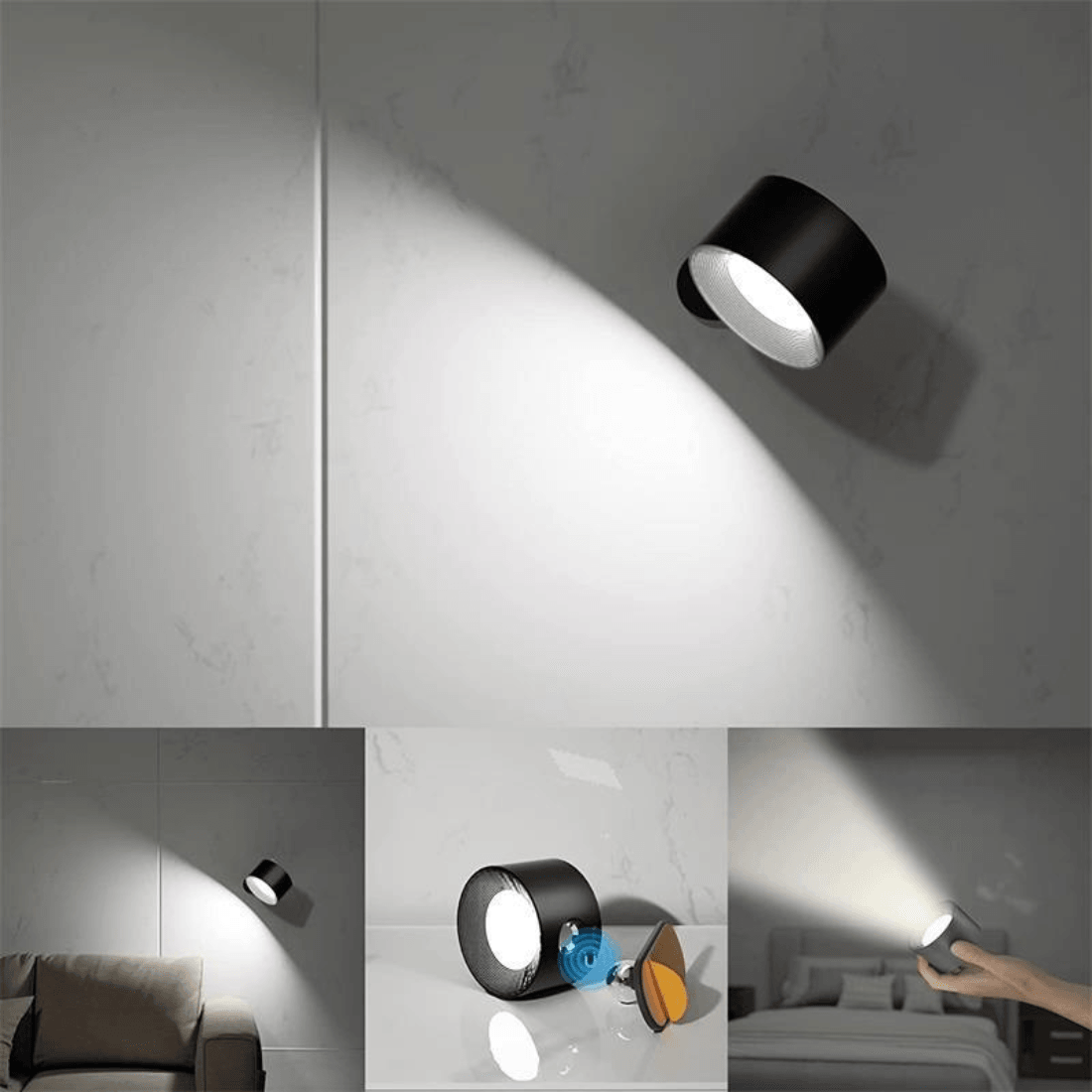Chic and Stil | 360° rechargeable wireless wall lamp