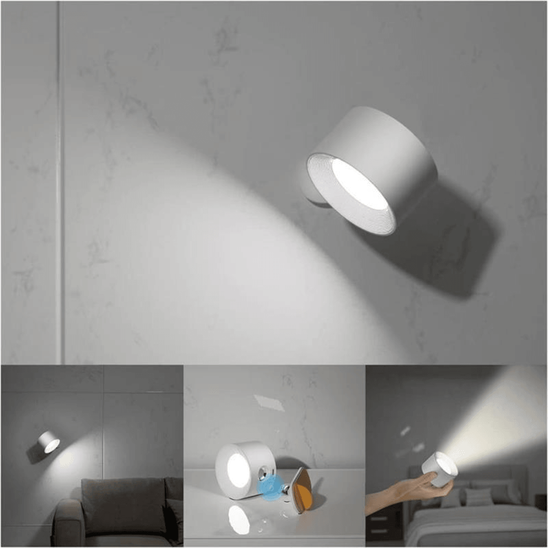 Chic and Stil | 360° rechargeable wireless wall lamp