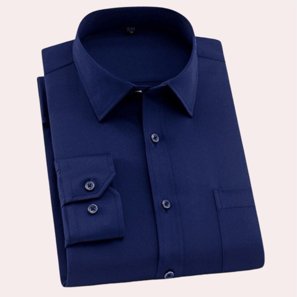 Chic und Stil | Chemise classique sans plis pour hommes