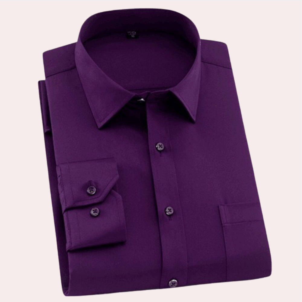 Chic und Stil | Chemise classique sans plis pour hommes