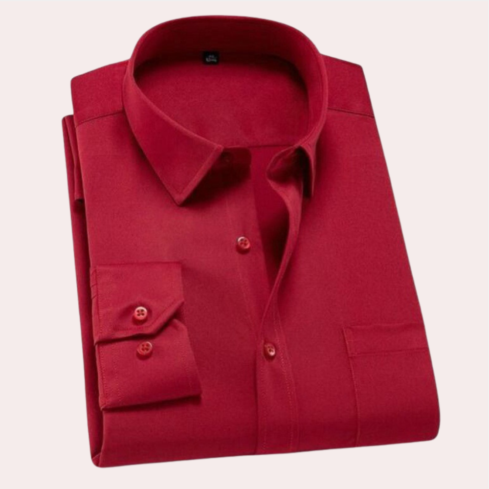 Chic und Stil | Chemise classique sans plis pour hommes