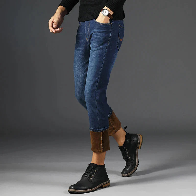 Chic and Style | LOUIS | Fashionable warmth with FREEZEFRAME DENIM | Men's winter pants with Bulu