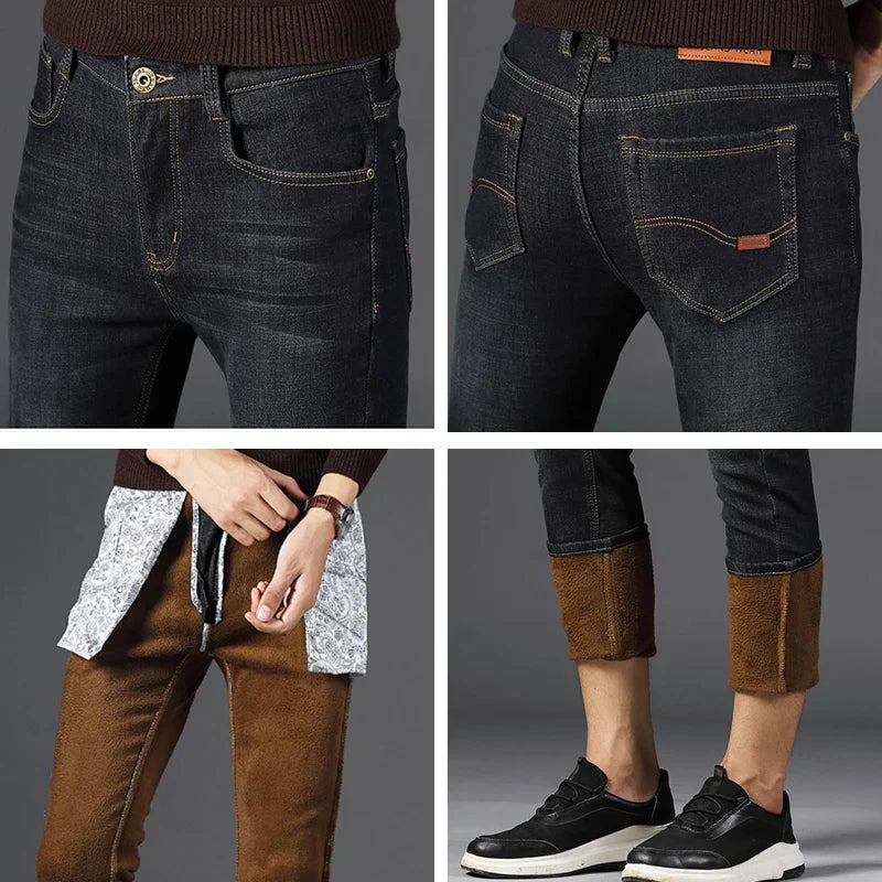 Chic and Style | LOUIS | Fashionable warmth with FREEZEFRAME DENIM | Men's winter pants with Bulu
