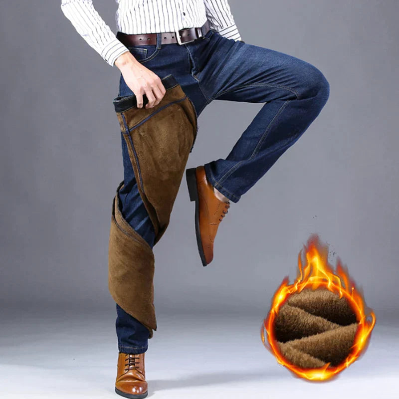 Chic and Style | LOUIS | Fashionable warmth with FREEZEFRAME DENIM | Men's winter pants with Bulu