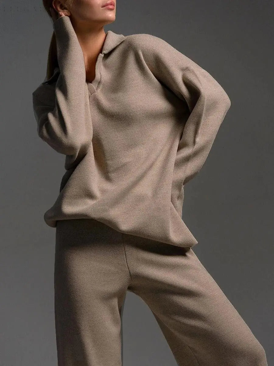 Chic and Style | Women's Warm Knitted Jogging Set