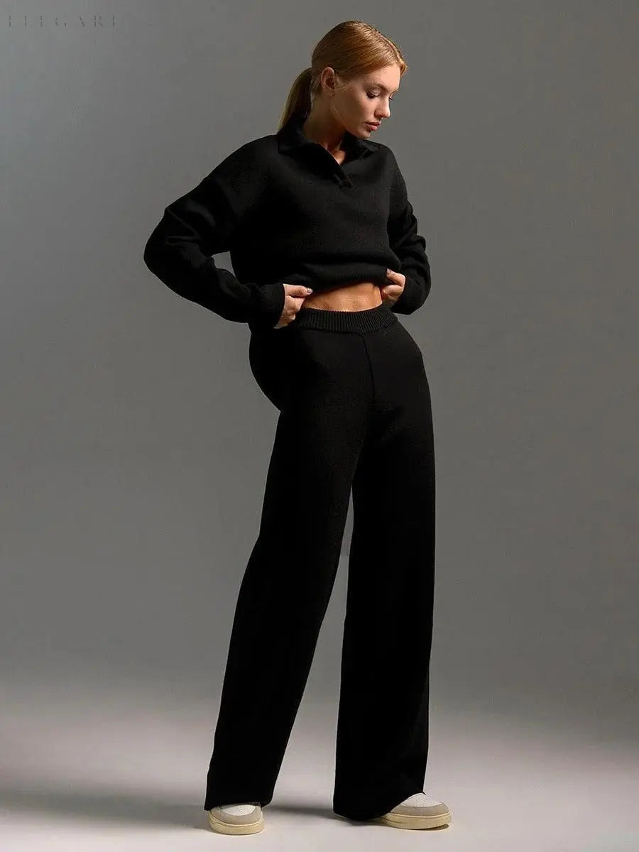 Chic and Style | Women's Warm Knitted Jogging Set