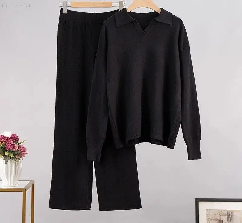 Chic and Style | Women's Warm Knitted Jogging Set