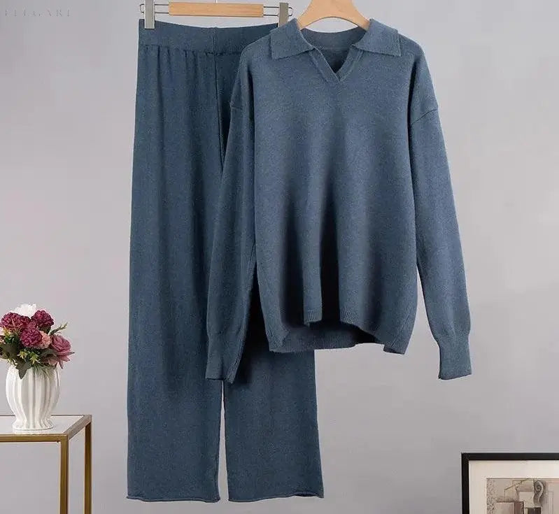 Chic and Style | Women's Warm Knitted Jogging Set