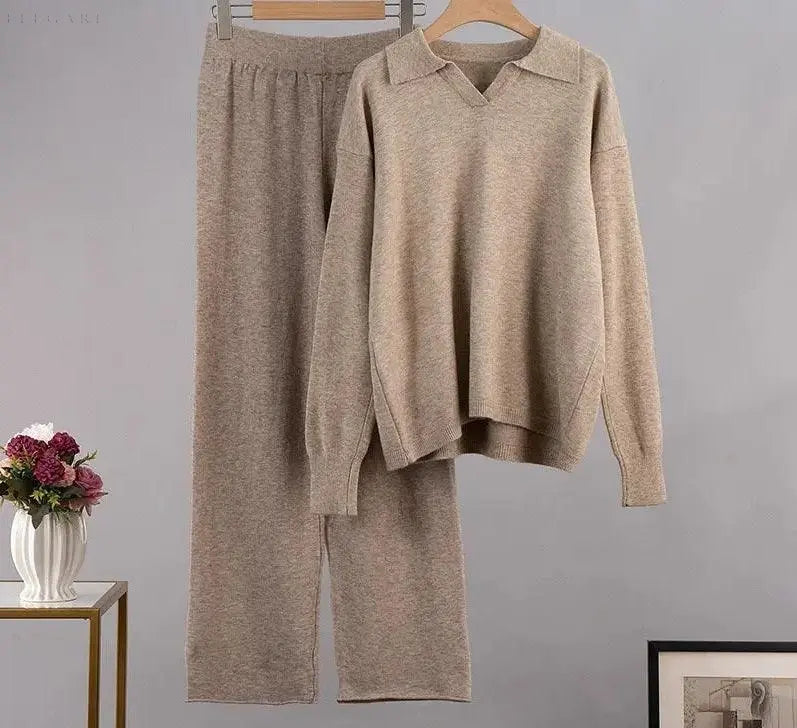 Chic and Style | Women's Warm Knitted Jogging Set