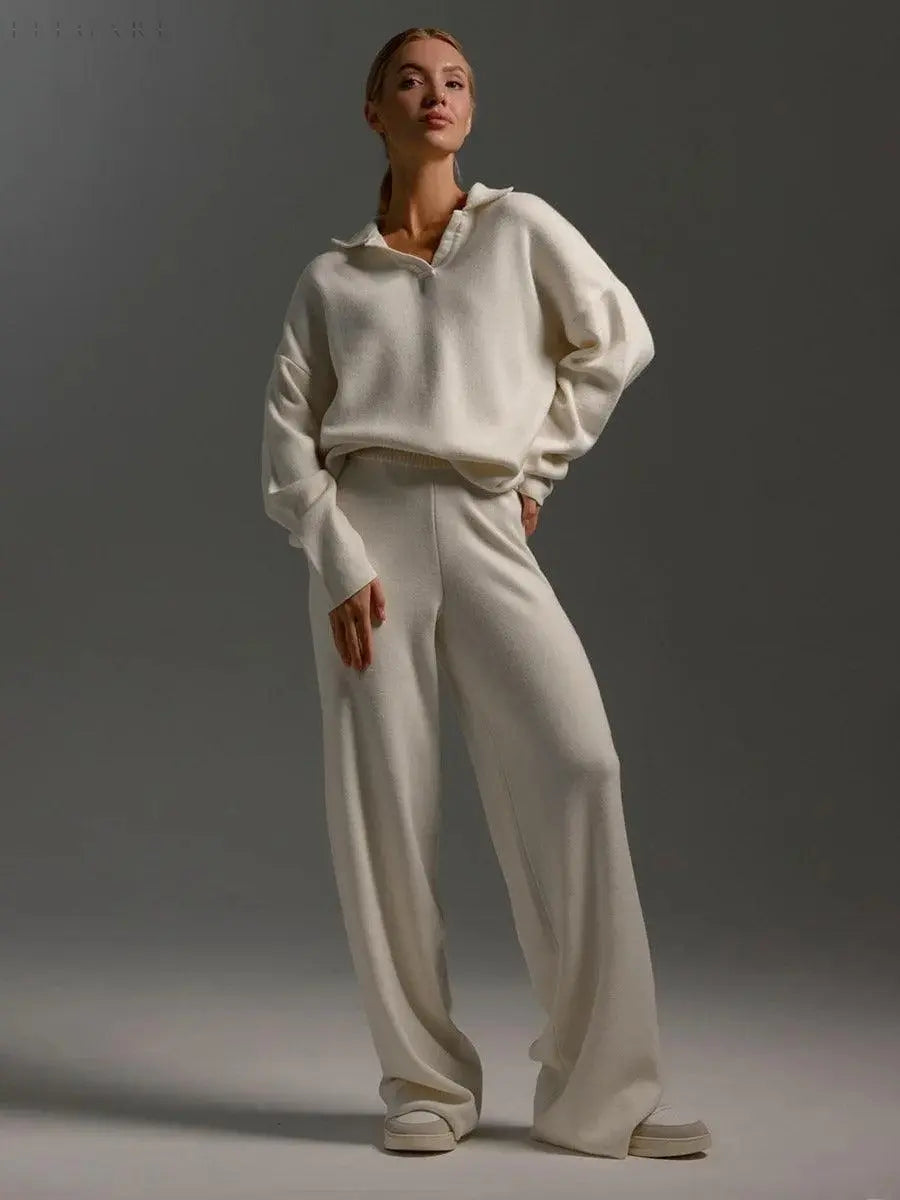 Chic and Style | Women's Warm Knitted Jogging Set