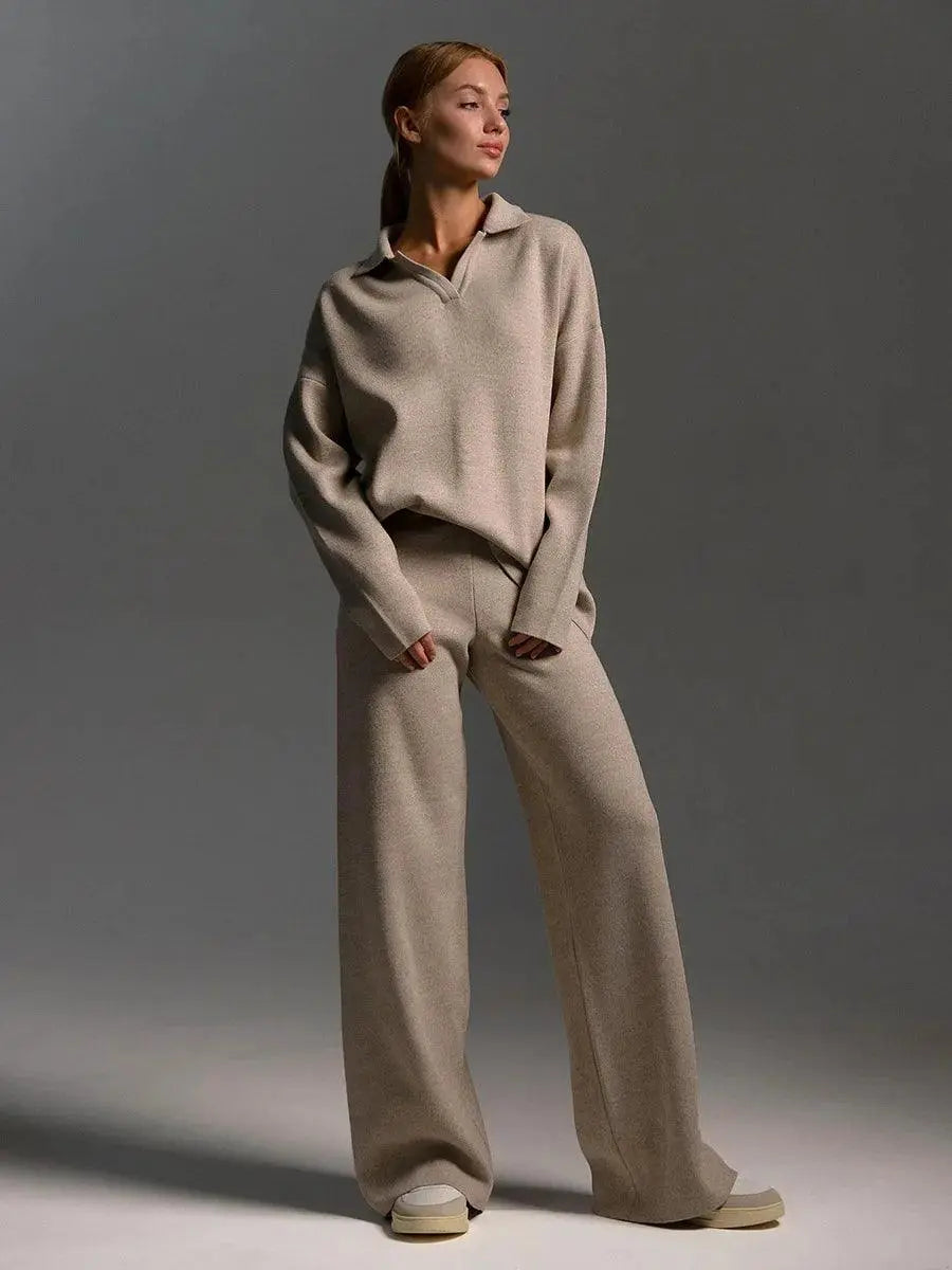 Chic and Style | Women's Warm Knitted Jogging Set