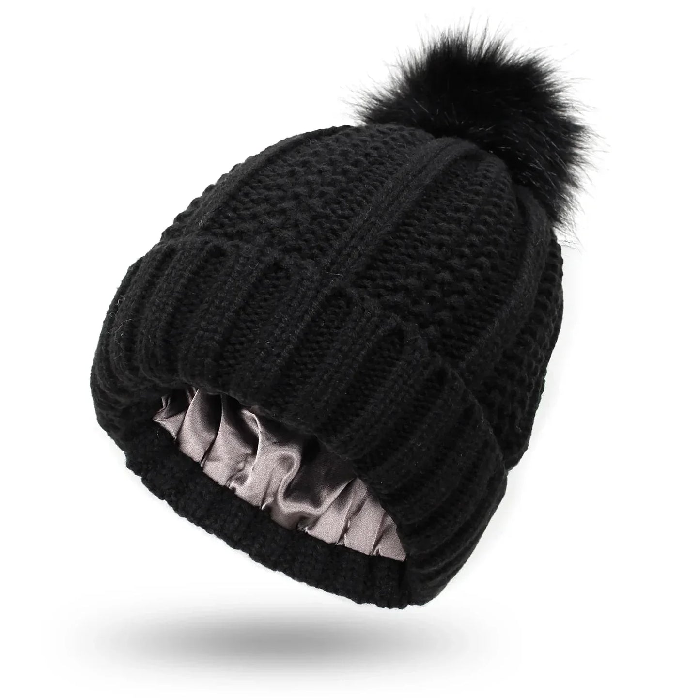 Chic and Style | Satin-lined knitted hat