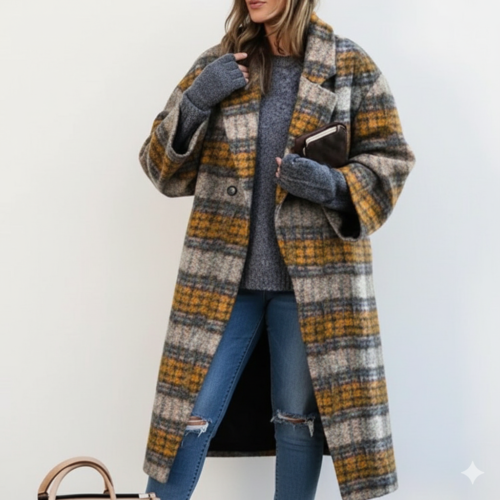 Chic und Stil | Women Long Wool Coat Plus Sizes