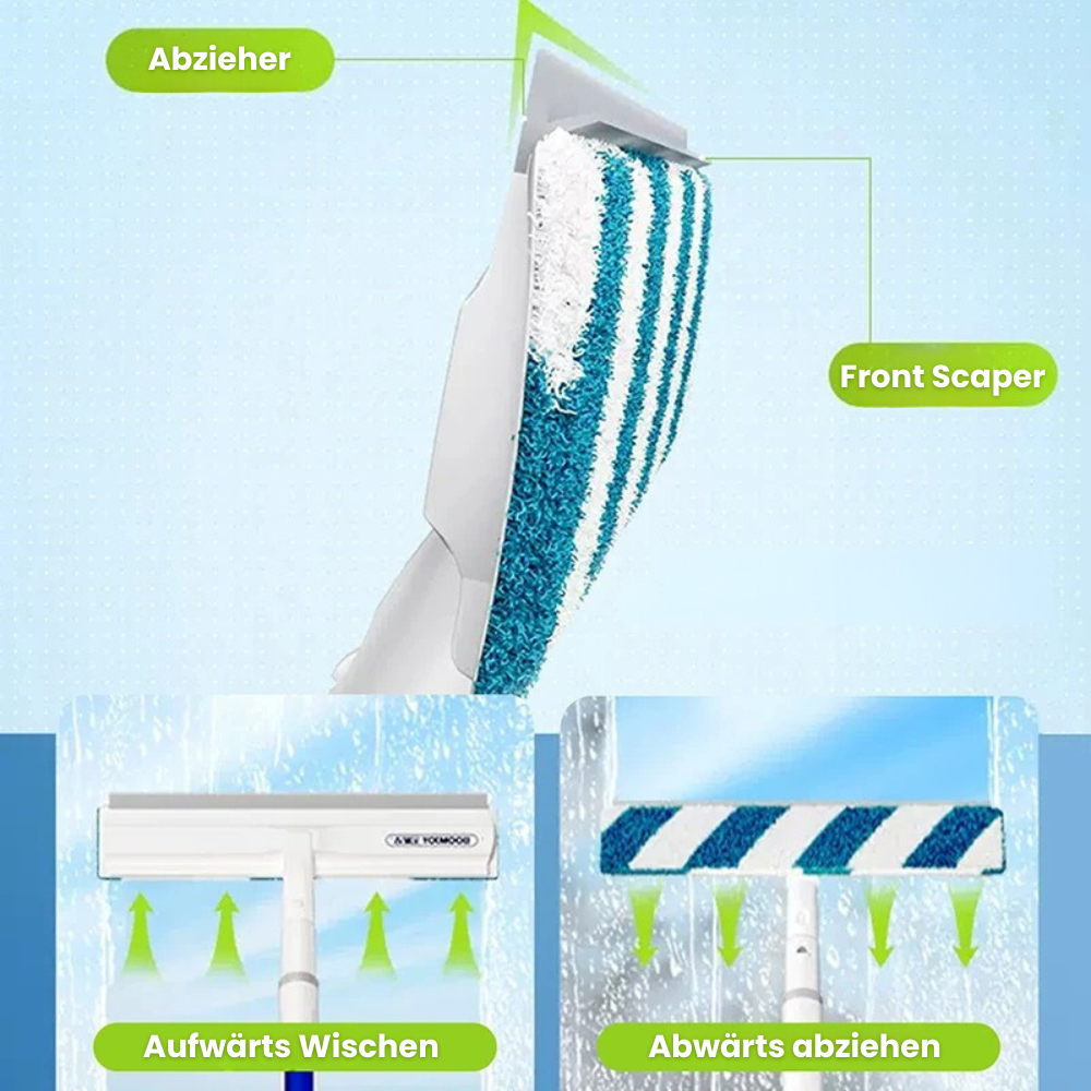 Chic und Stil | 3-in-1 Squeegee: Clean windows like a pro