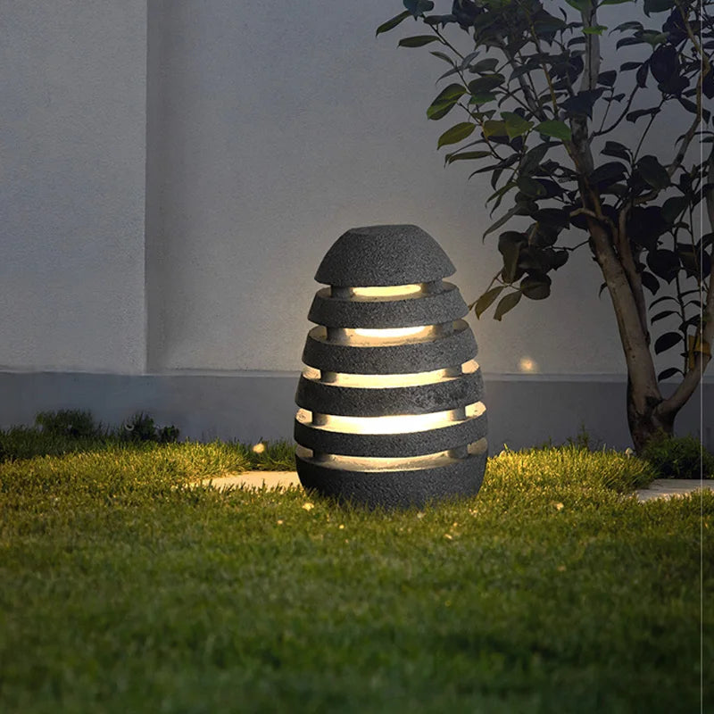 Lampe de Jardin Extérieure de Style Japonais - Luminaire LED Énergétiquement Efficace avec une Durée de Vie de 50 000 Heures-Luminaires d'extérieur / solaires-ChicUndStil