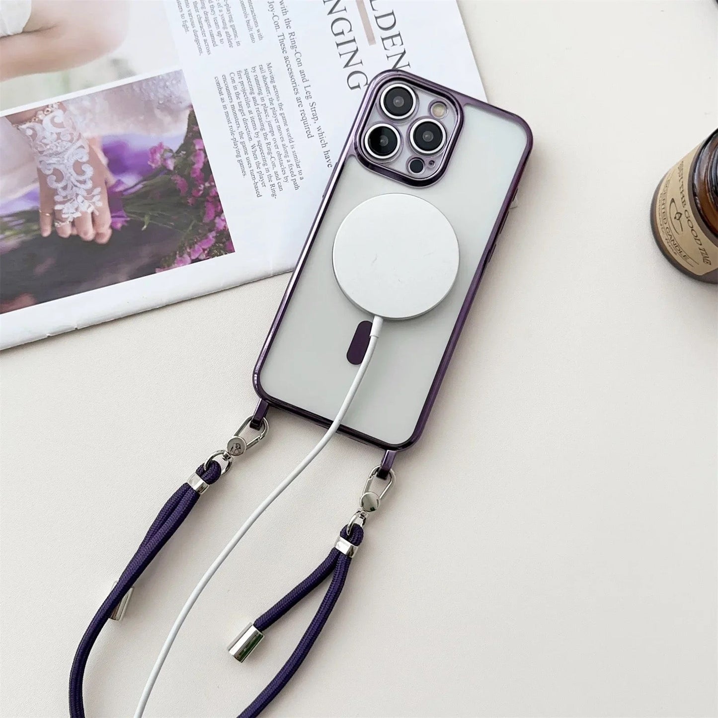 Chic and Style | iPhone Best MagSafe Shoulder Case - "Saint"