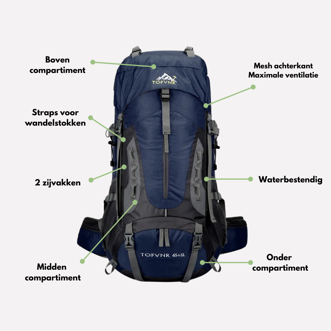 Chic and Style | 65L Waterproof Outdoor Backpack