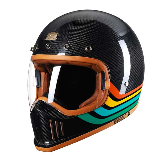 Casque de Moto Intégral en Fibre de Carbone | F389TS - ChicUndStil