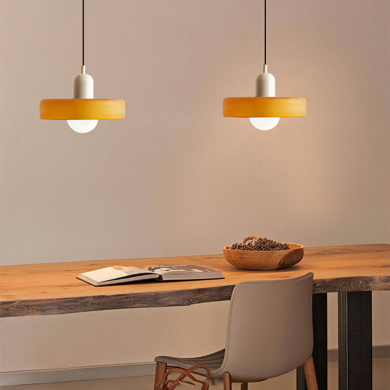 Chic and Style | Pendant lights made of colored glass | Elegant pendant light in Bauhaus style | Designer lamp for living room and dining room