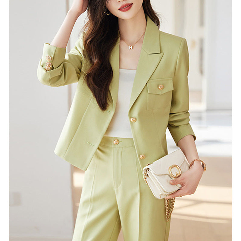 Blazer ajusté pour femmes avec design de poche unique Chic und Stil