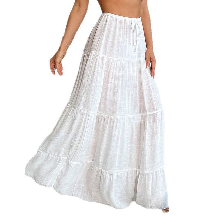 Jupe maxi à volants pour femmes Chic und Stil 1753241309