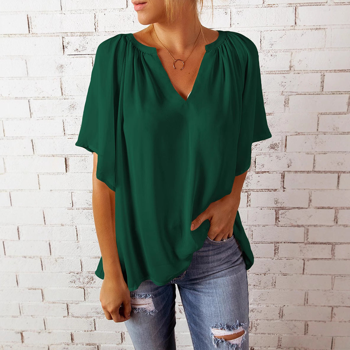 Blouse en Chiffon Élégante pour Femmes Chic und Stil