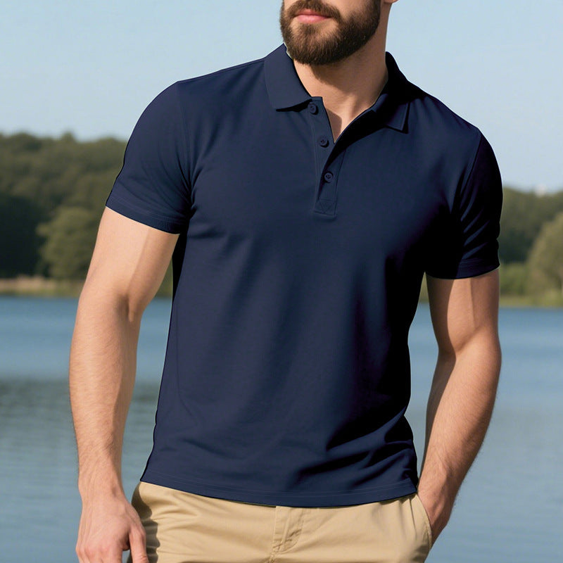 Polo sportif pour hommes en matériau fonctionnel respirant Chic und Stil
