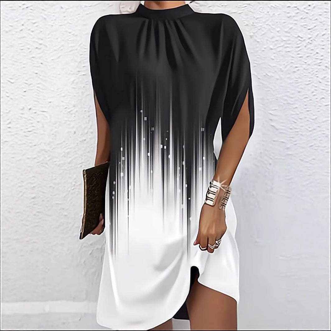Robe shift asymétrique chic pour femmes Chic und Stil